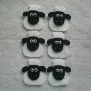 Shaun das Schaf aus Filz mit Kulleraugen - von TRPcreativedesign