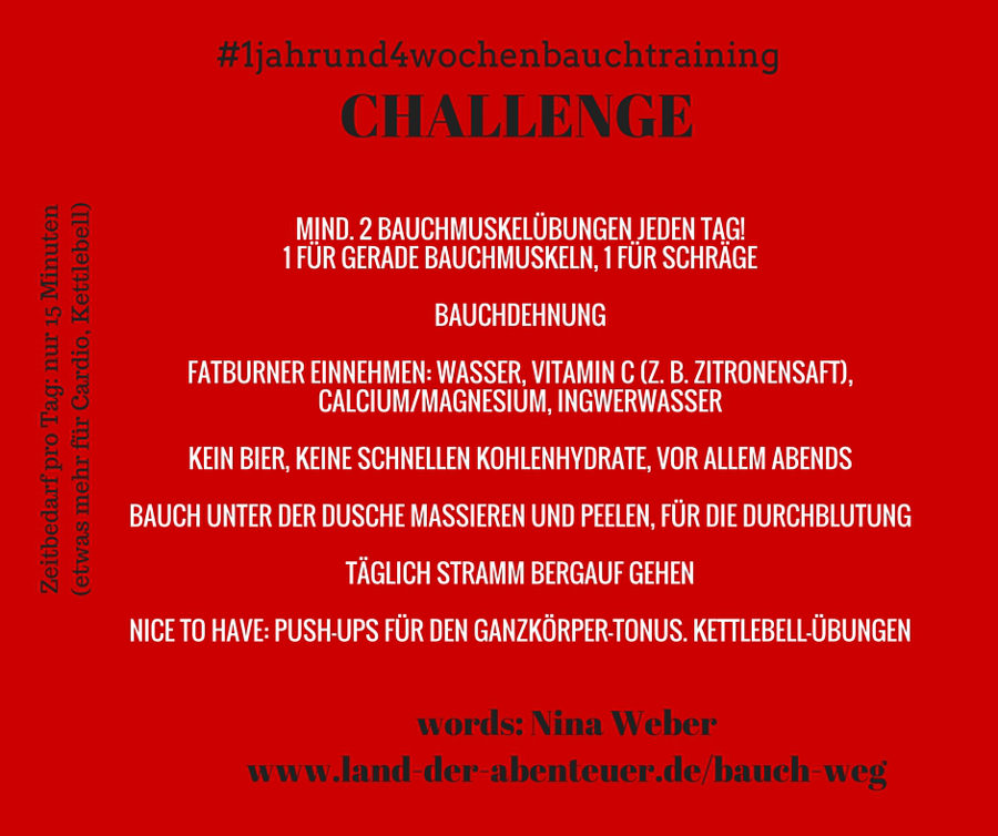 Bauch weg Challenge